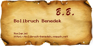 Bolibruch Benedek névjegykártya
